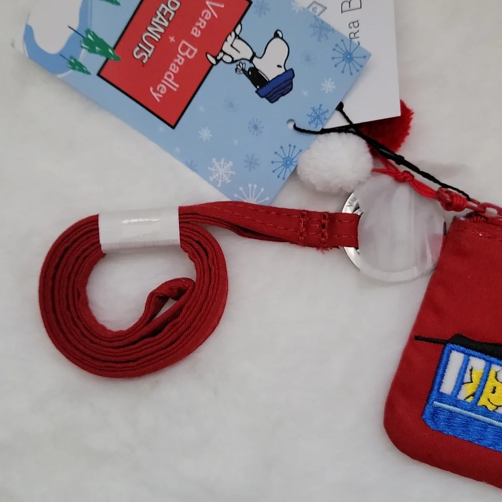 Vera Bradley Peanuts Collection Woodstock Ski Lift Zip ID Lanyard